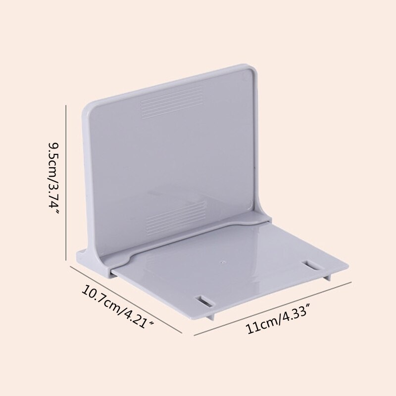 XX9A All-purpose Book Ends Sorter Container Document Organizer Book Stoppers Slim Book Shelf Holder for Girls Women Students