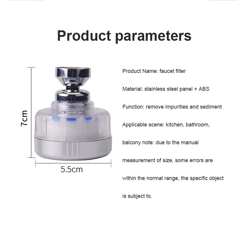 Universele Splash-Proof Filter Kraan Spuit Water Hoofd Keuken Badkamer Kraan Regulator Mondstuk Kraan Accessoires