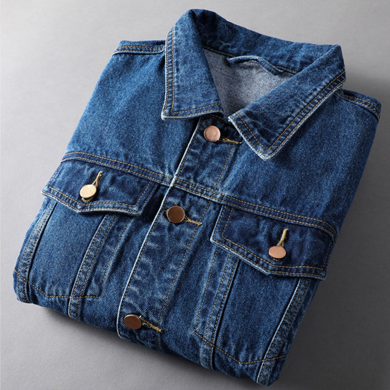Plus size 5xl effen spijkerjas met omslagkraag voor dames, los, casual, blauwe damesjassen, dameskleding, denim, vrouwelijk