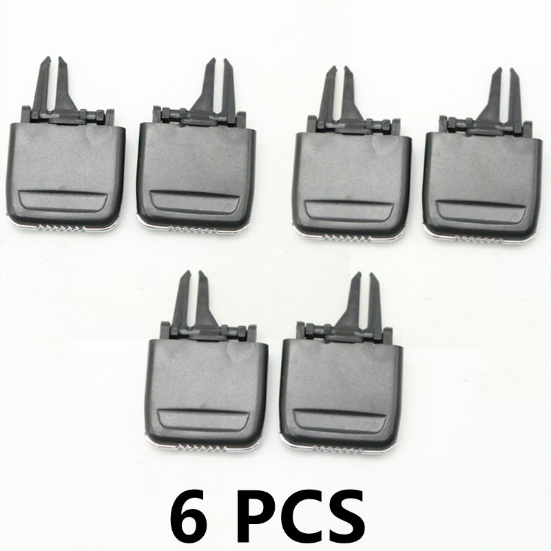 Kit de réparation pour Grille de ventilation, Grille coulissante de sortie, languette de Clip, pour climatiseur avant/arrière Porsche Cayenne –: 6 PCS