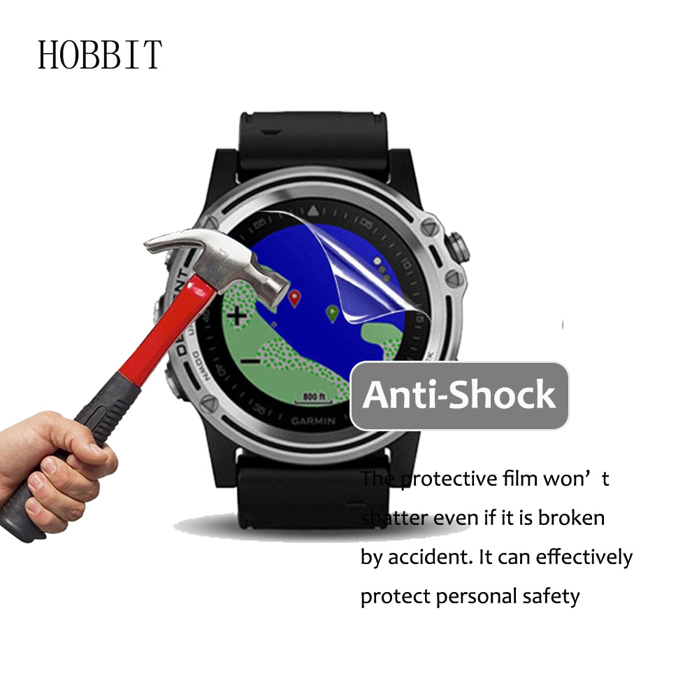 3Pack For Garmin Descent Mk1 Curved Screen Anti-Shock HD Anti-scratch Anti-bubbles Screen Protector Smartwatch Cover Film