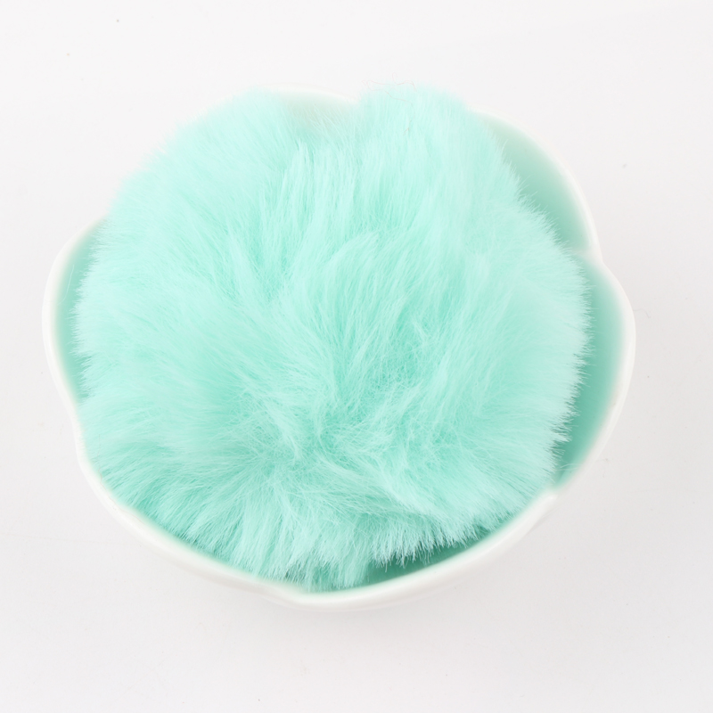 Bolas de pompón de piel de conejo Rex sintética, pompones suaves y esponjosos artificiales de 6cm y 8cm, pompones DIY, ropa hecha a mano, suministros para manualidades de costura