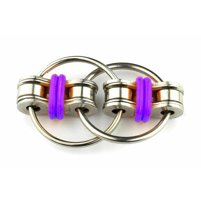 Hand Spinner Key Ring Sensory Toys Chain Vent Toy Metal Puzzle Autism Chain Fidget Toy Stress Relieve Spinner Key Ring