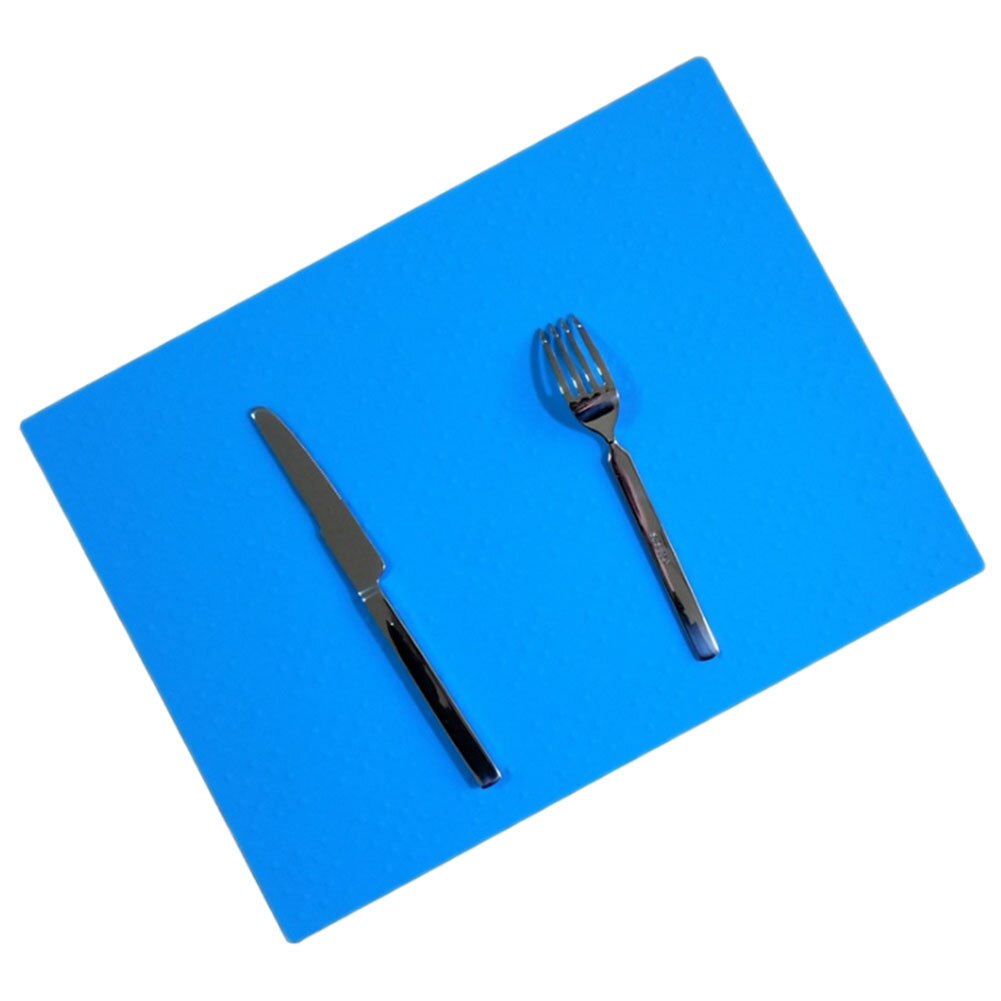 Silikonmattor bakfoder bästa silikonugnsvärmeisoleringsdyna bakeware non-stick tjock dyna barnbordsmatta 40*30cm: Bl