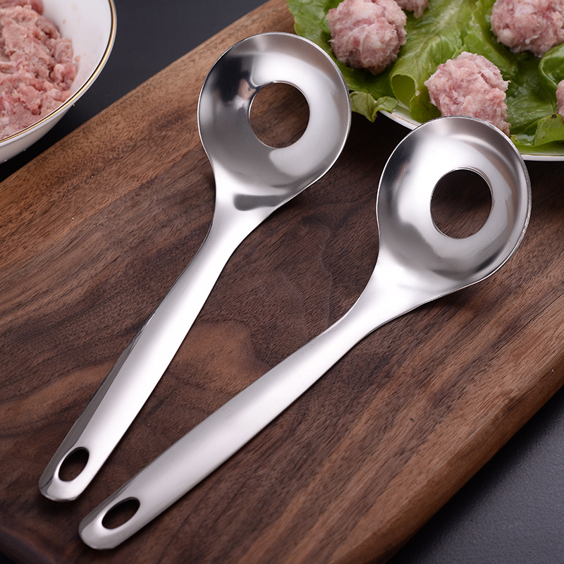 Stainless Steel Meatballs Spoon Non-Stick Meatball Maker Kitchen Meat Tools Manual Food Processorle Fish Balls Utensils