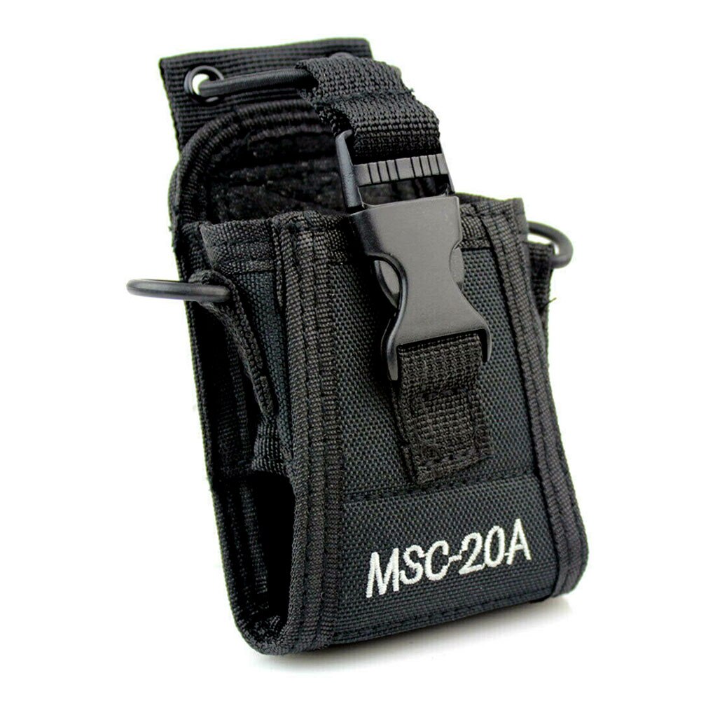 MCS20A Shoulder Hanging Radio Case Holder Nylon Holster Walkie Talkie Elastic Band Solid Accessories Two Way Universal Pouch