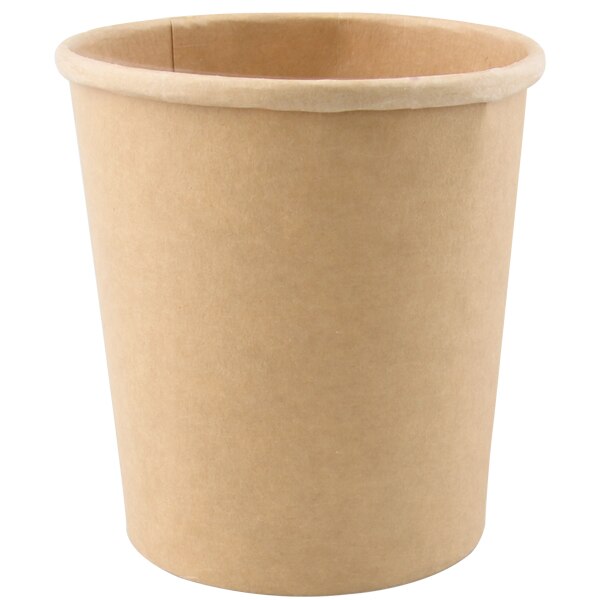 Hanlin Disposable food container 8oz-16oz Kraft paper soup bucket 500pieces/carton for soup: 16oz