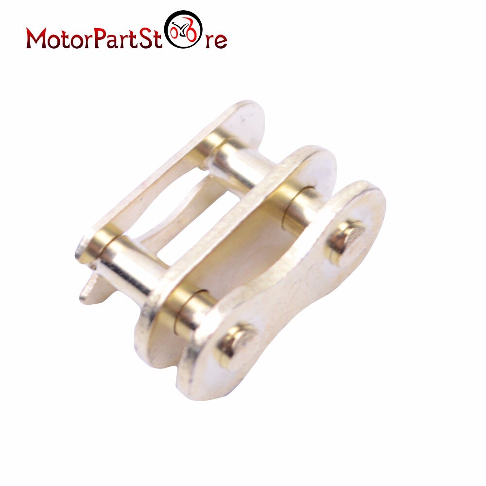 2pcs Gold 420 Joining Drive Chain Split King Link for Pit Dirt Bike ATV Quad Motorcycle Motocross Part D15