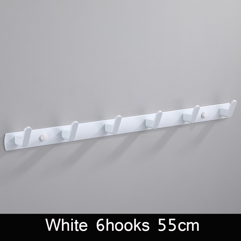 Zwart witte badjashaak badkamer handdoekhaken handdoeken tas hoedenhaak wandmontage kleding kapstok wandhanger badkamer hardware: Wit 55cm