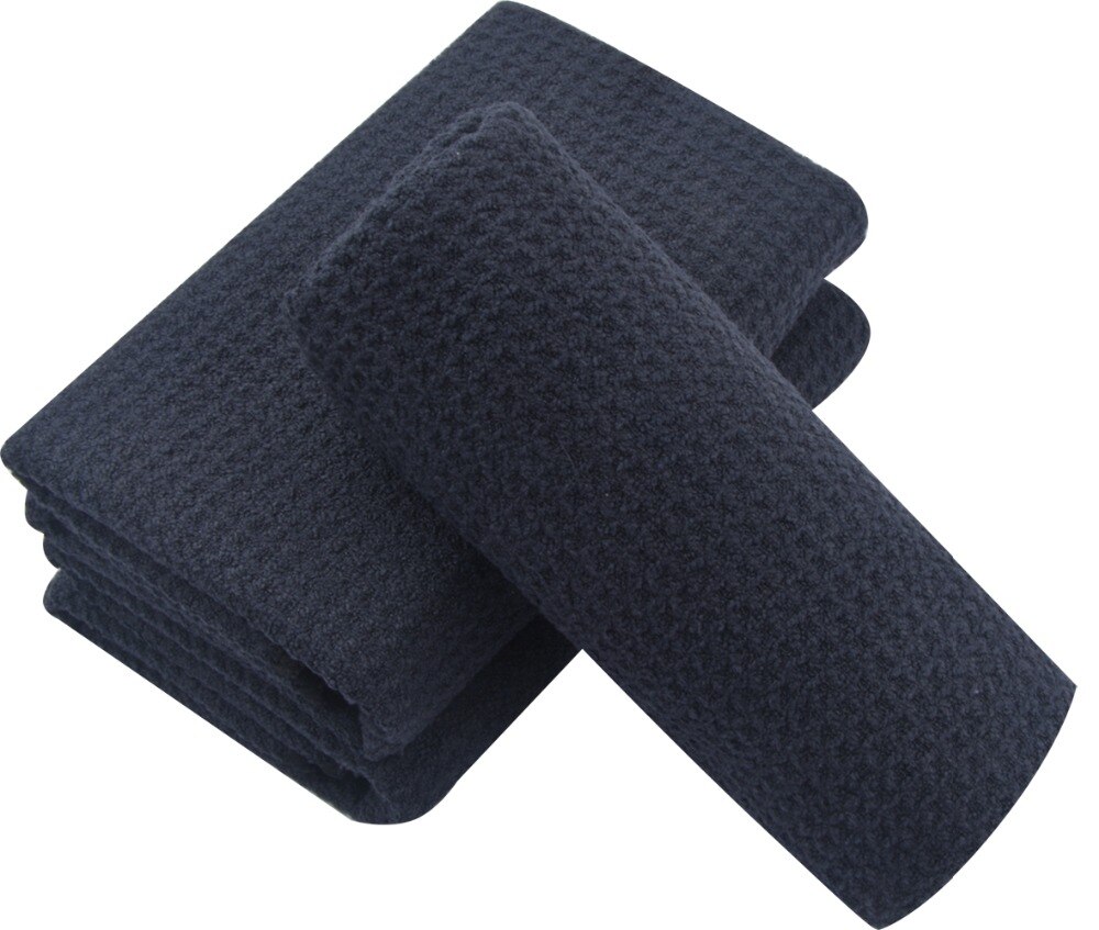 Sinland Home Microfiber Waffle Weave Cloth Hair Drying Towels Kitchen Hand Face Towels Washcloth 16InX24In 3/6 Pieces