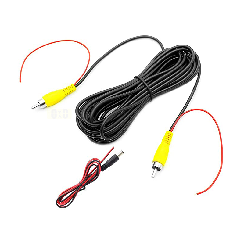 Câble vidéo RCA pour moniteur de voiture et caméra de recul: Rouge