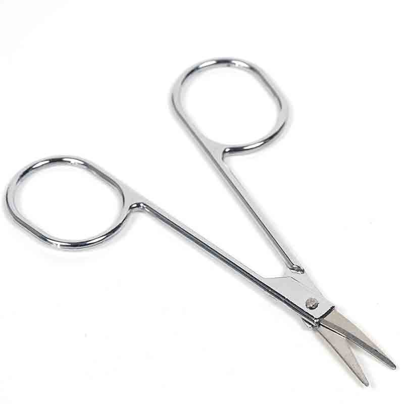 STAINLESS STEEL FINGER TOE NAIL SCISSORS CURVED MANICURE CUTICLE SCISSORS ) M02092