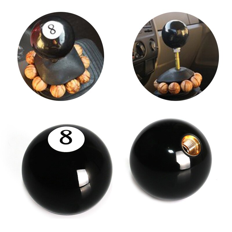 black 8 Ball Gear Knob / Short shifter Knob For Universal Car Acrylic BLACK 8 Ball for