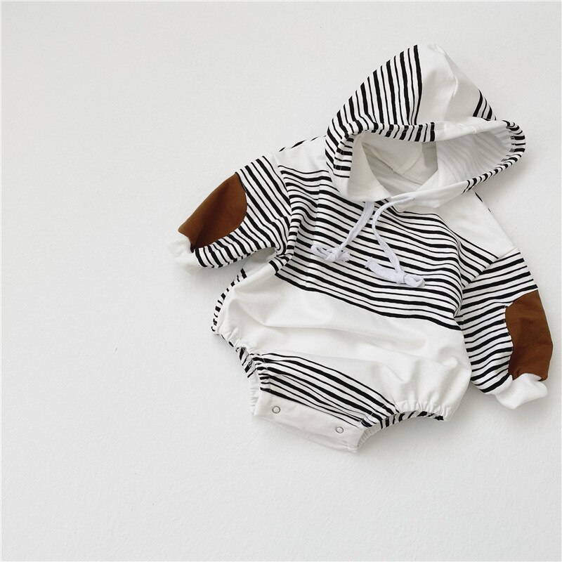 MILANCEL 2020 vestiti del bambino di autunno del bambino appena nato ragazzi della tuta infantile dei ragazzi di un pezzo del bambino con cappuccio della tuta sportiva: 3-6M