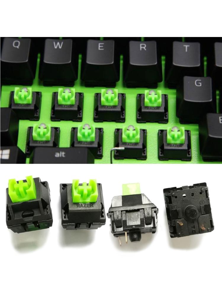 4 stk 3 pin razer grøn switches akse til razer blackwidow chroma gaming mekanisk tastatur til cherry mx gateron switches