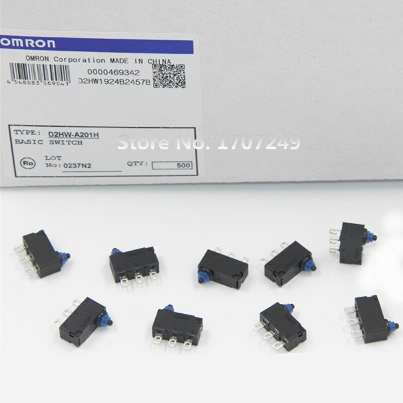 Original OMRON car micro switch D2HW A201H sealed waterproof dustproof button switch car door lock micro switch D2HW-A201H