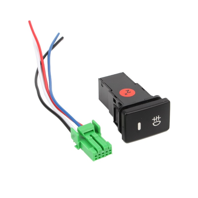 Bouton poussoir de feu antibrouillard arrière, 12v dc, 4 fils, pour Toyota Camry Prius Corolla