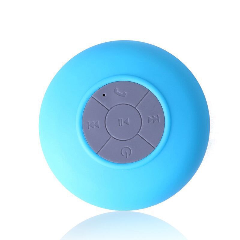 Vandtæt trådløs bluetooth håndfri mikrofon suge bil / badeværelse bruser højttaler: Blå