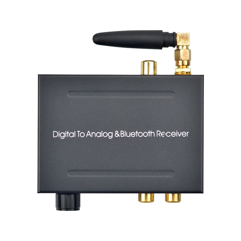 Bluetooth 5.0 192Khz Digitaal Naar Analoog Converter Met Bluetooth Ontvanger Met Volumeregeling Voor Telefoon Speaker Dvd Hdtv
