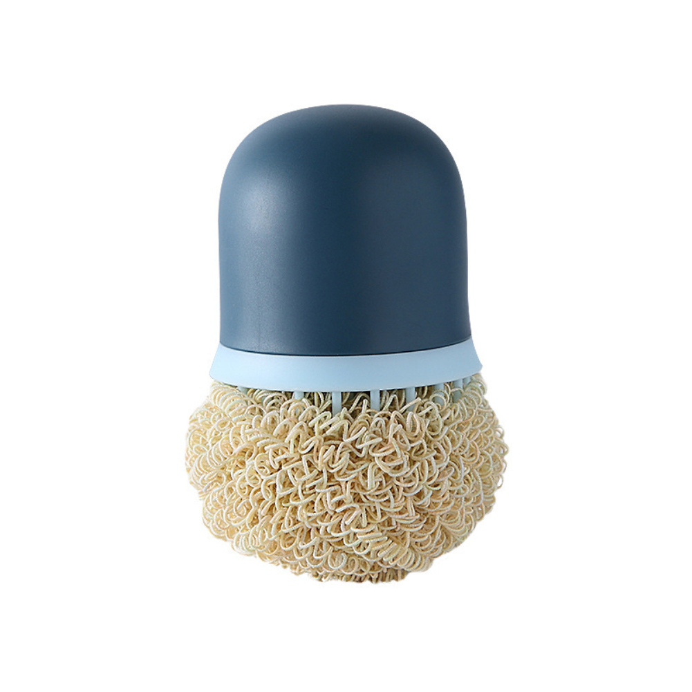 Cepillo de alambre de fibra ABS reemplazable para limpieza de cocina, estropajo de lana de acero, estropajo colorido de acero inoxidable: 02