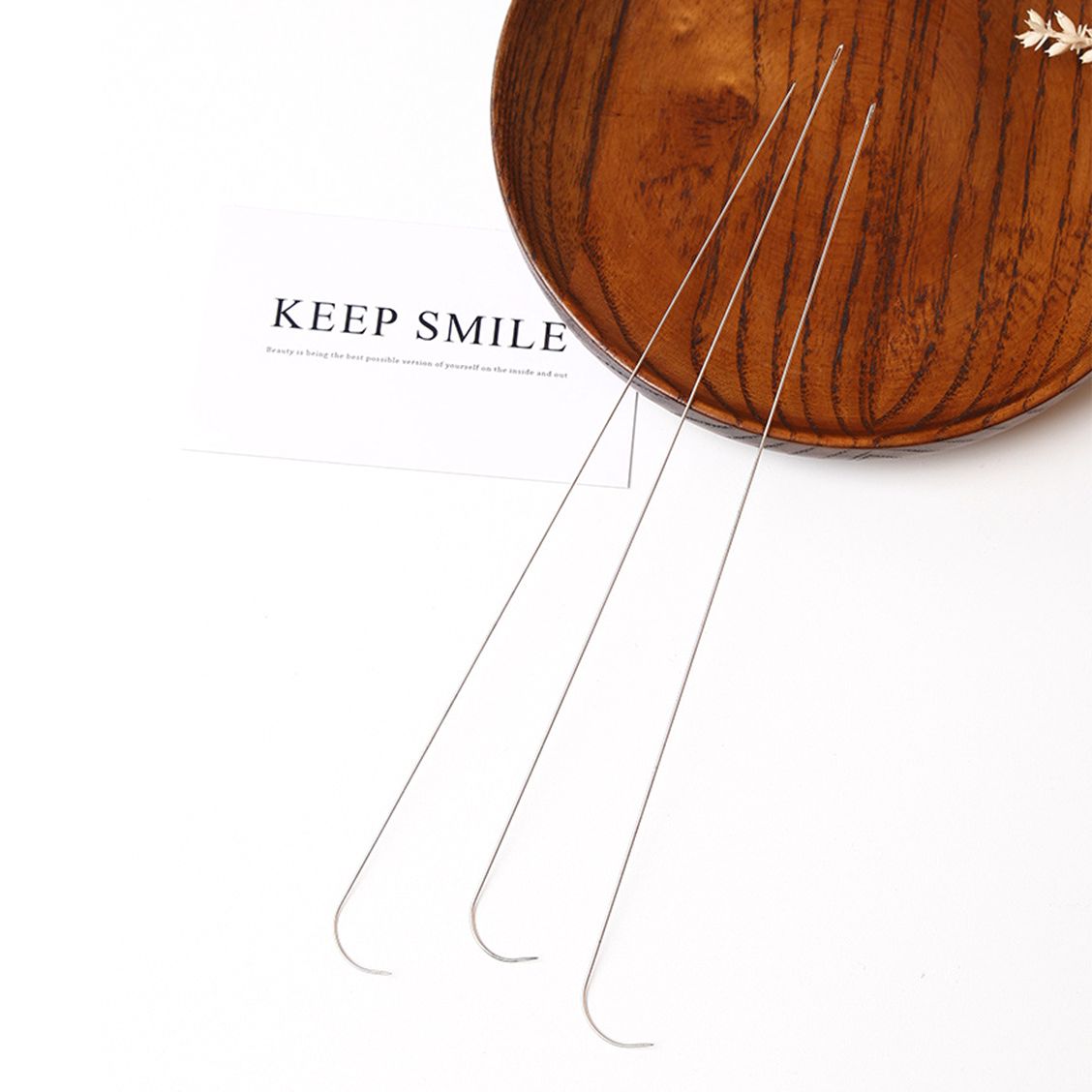 1/3 Pcs Curved Beading Needles Stainless Steel Curved Beading Needles For DIY Jewelry Making Sewing Tools