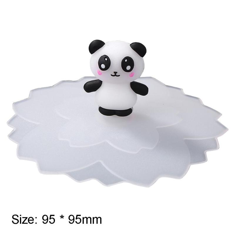 Anti-damm återanvändbar hög temperaturbeständighet förseglade koppar lock söt silikon kopp täcke temugg koppar sugförslutningslock: E