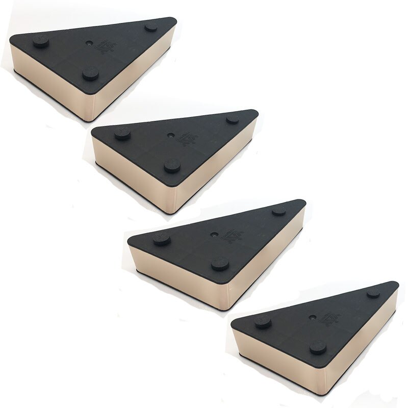 RectangleTriangle Gold schwarz Möbel zubehör Unterstützung Hardware- Beine Kunststoff Für Stuhl TV Schrank Sofa Bett Schränke: 4Stck  Dreieck