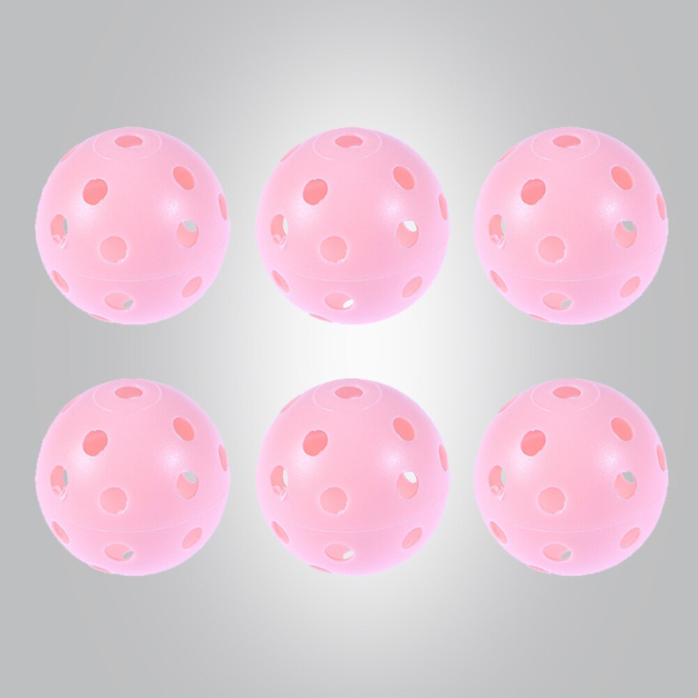 6PCS Plastic Balls Sets for Indoor and Outdoor Courts (Orange): Pink6pcs