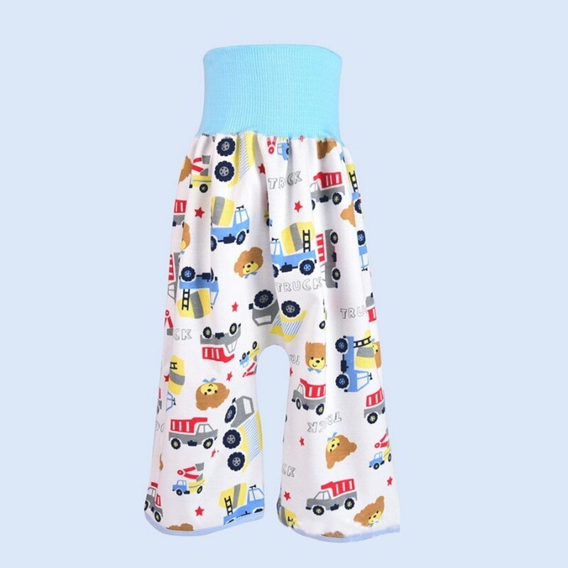 washable prevent bed wetting pure cotton high waist diaper pants prevent leakage of urine learning traning pants: 9