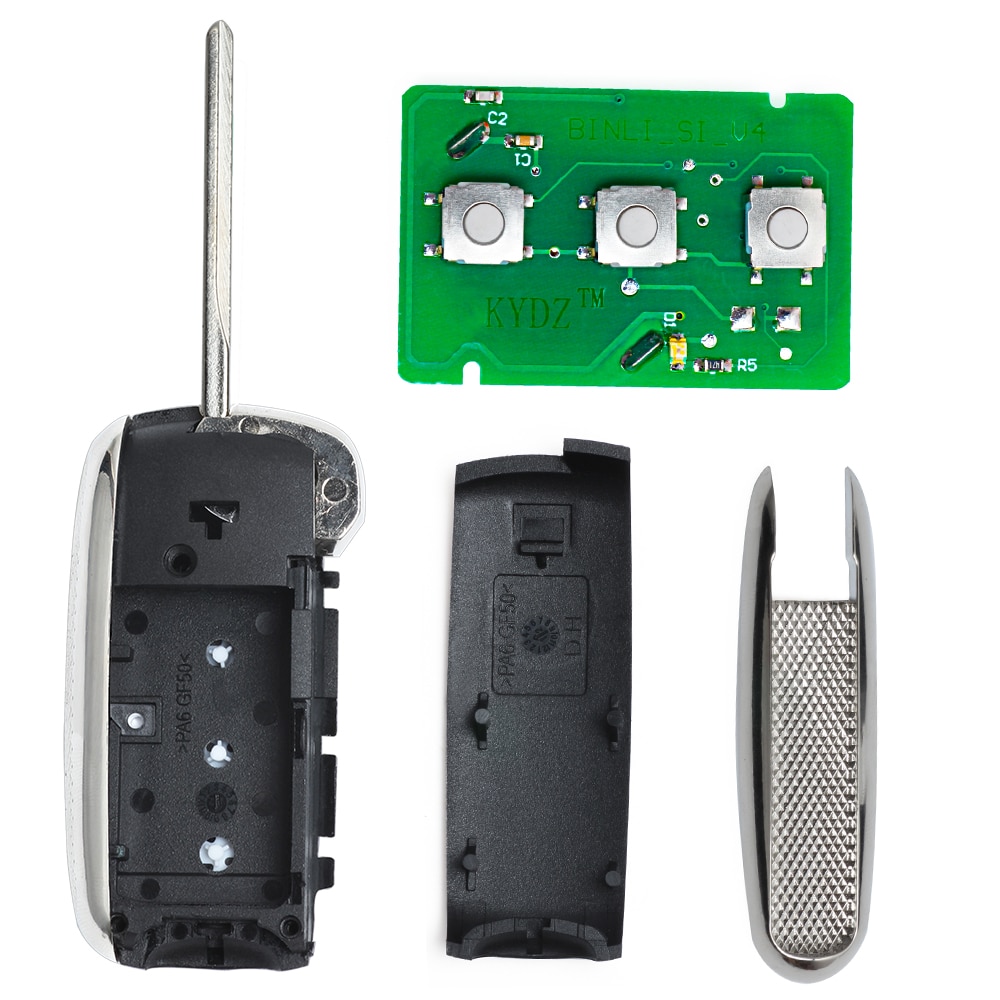 KEYECU Free Programming Upgraded Remote Car Key Fob 315/433MHz ID44 Chip for Land Rover Range Rover 2002-2006 /Sport 2006