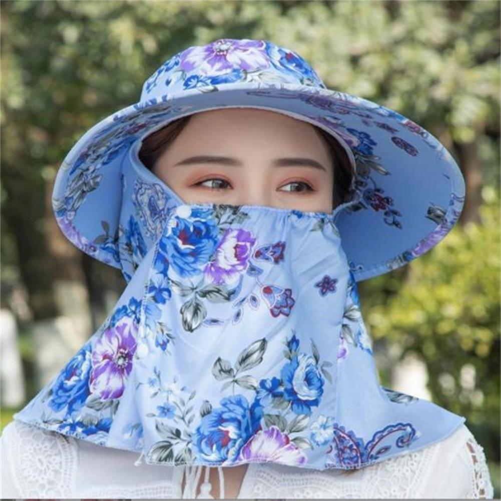 Chapeau de soleil pour femmes, Anti-UV, Protection du visage et du cou, dôme, grand bord, respirant, casquette pour le thé