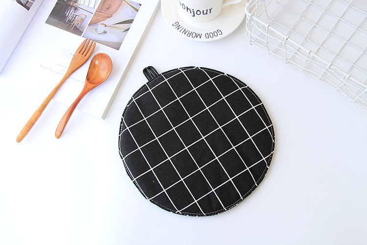 FOURETAW 1 Stück Nette Gelb Grau Baumwolle nordisch Küche Kochen mikrowelle handschuhe backen BBQ topflappen Backofen Handschuhe: H