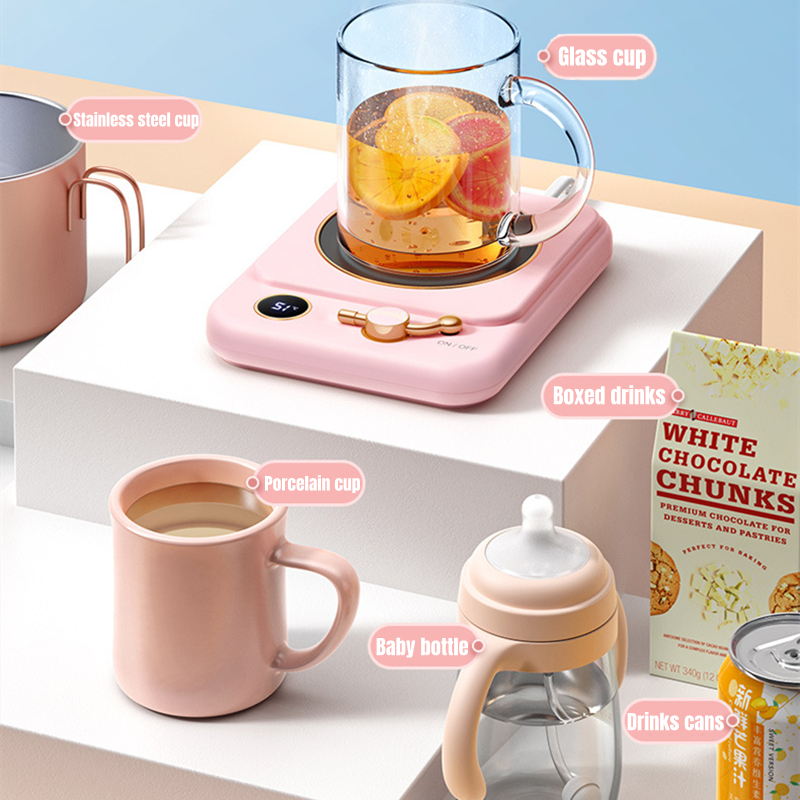 Koffiekopje Wamer Elektrische mokverwarmer Constante temperatuur 3 versnellingen Houd melkthee Warm verwarmingskussen Onderzetter voor thuiskantoor