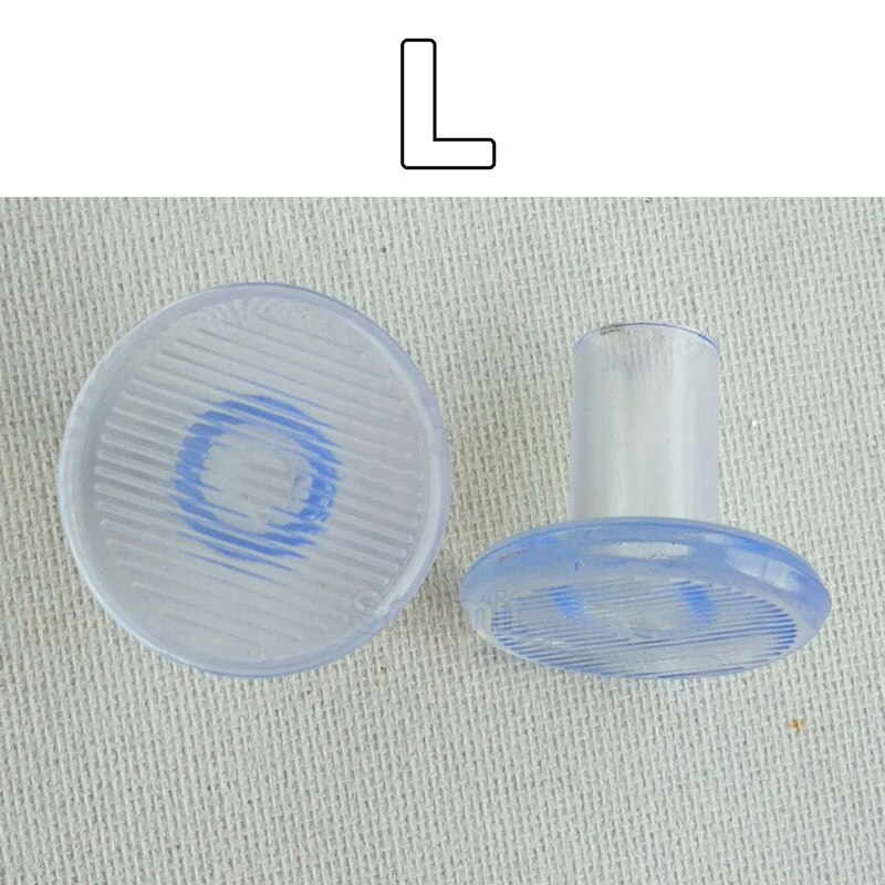 Silikone hælbeskyttere prop til bryllup favor blød anti-slip indsats sko hæle pleje pad latin stiletto dansesko tapp: Gennemsigtig-l