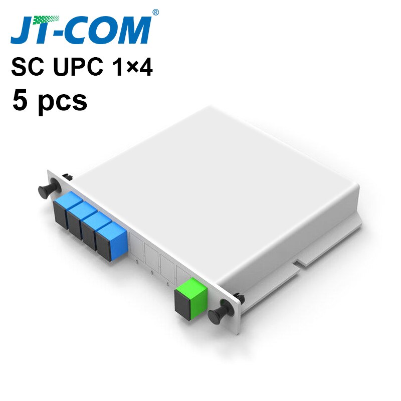 PLC Cassette Insertion Type SC APC 1x4 Fiber Optic Splitter 1x8 SC UPC Fiber Optical Box FTTH 1x16 PLC Splitter box: 1x4 SC UPC 5pcs