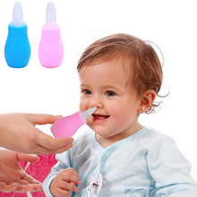 Silicone -né bébé enfants nez aspirateur enfant en bas âge nez nettoyant infantile Snot aspirateur ventouse pointe souple nettoyant produits de soins pour bébés