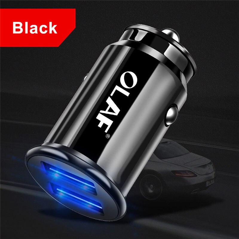 Caricabatteria Da auto doppio USB di Ricarica veloce per Samsung S8 S9 S10 iPhone XS Max Xiaomi Huawei mini Del Telefono mobile dell'automobile adattatore del caricatore in auto