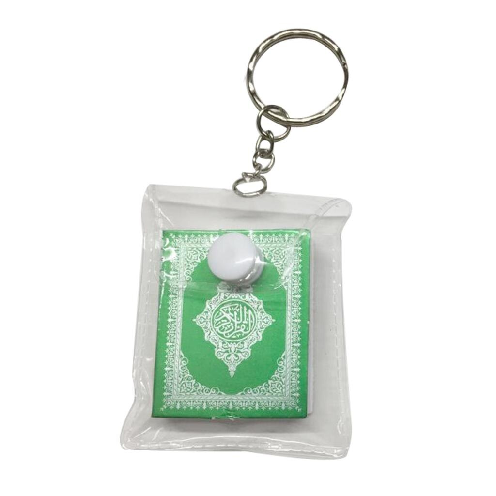 Islam coran livre pendentif porte-clés Religionsbuch suspendus porte-clés sac à main voiture décor: green