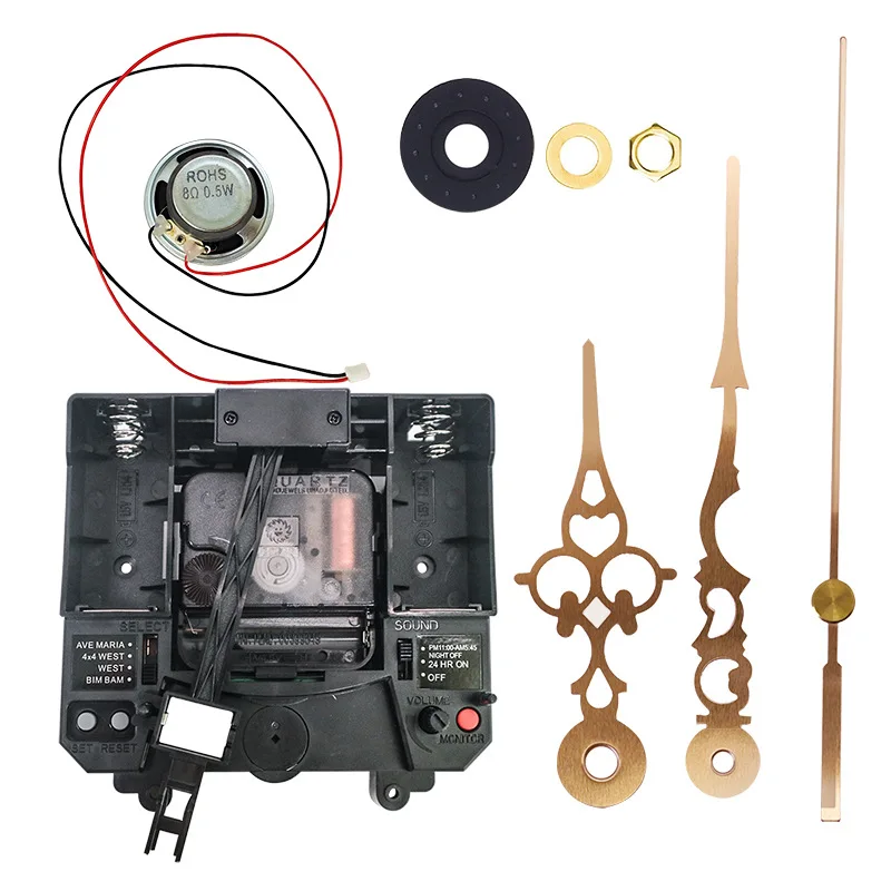 Sun Ximin Temple 4 Soorten Muziek Hele Puntklok Uit Één Stuk 300G Swing Clock Machine Core Diy Accessoires: Overigen / 1
