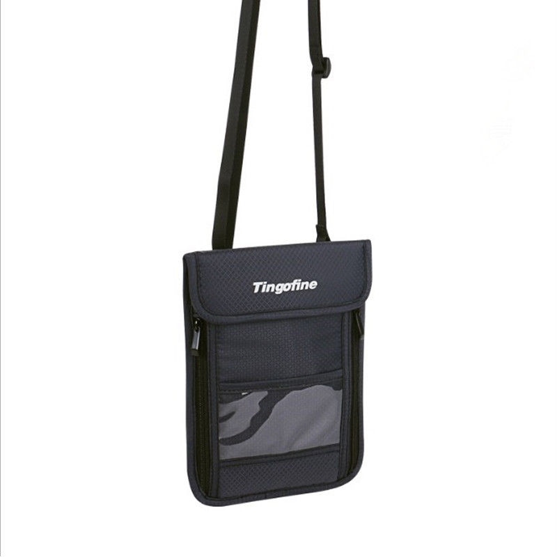 Grootste Leverancier Rfid Blocking Beveiliging Paspoort Kaarthouder Neck Stash Pouch Reizen Portemonnee Tas