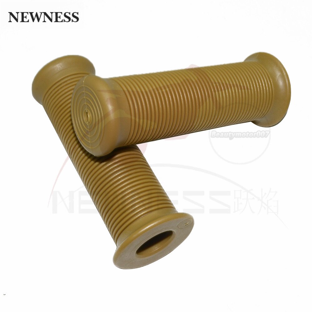 1 paio 25mm 28mm manopole Vintage manopole moto universali in gomma manopole manopole Bar End per Cafe Racer Bobber Custom: Khaki
