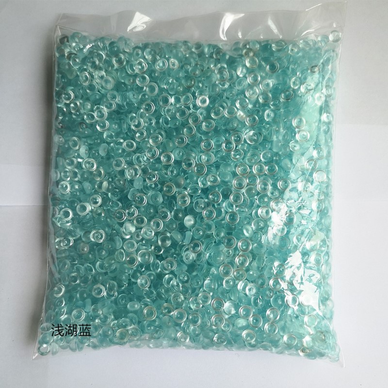 500 g 21 Farben Kristall flache Fischglasperlen Schleimzubehör Bunte Gummibälle für Schleimfüller DIY Zubehör Dekoration: violett
