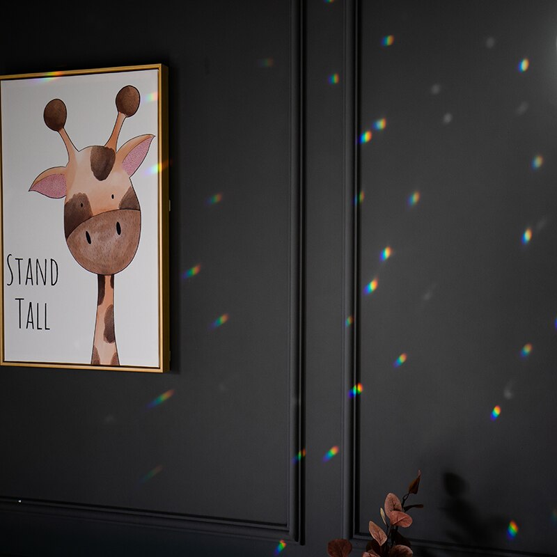 Kristallprismen Kamerafilter mit Ständer Glas Fotografie Regenbogen Heimdekoration Studio Fotozubehör