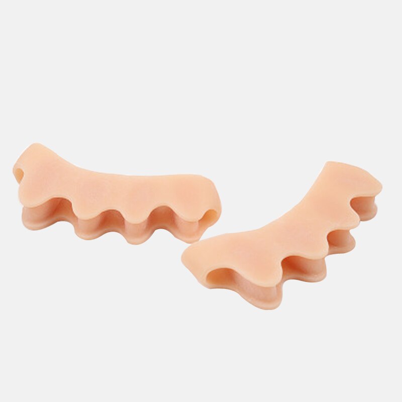1pair Gel Toes Orthotics Hammer Toe Separators Stretchers Alignment Overlapping Orthopedic Shoes Useful Cushion Feet Care Insole: Yellow
