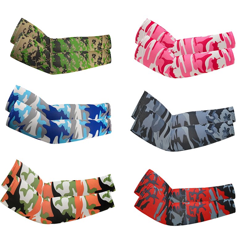 Maniche da braccio da gioco maniche da bicicletta protezione UV corsa maniche da ciclismo protezione solare scaldamuscoli bracciale da sole polsino