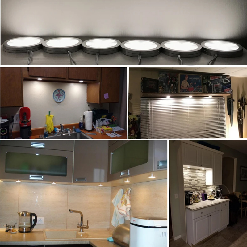 LED unter Schrank Puck Licht Vitrine Regal Theke Beleuchtung Caravan Wohnmobil Wohnmobil Innen Spot Lampe mit 5Vusb-Schalter