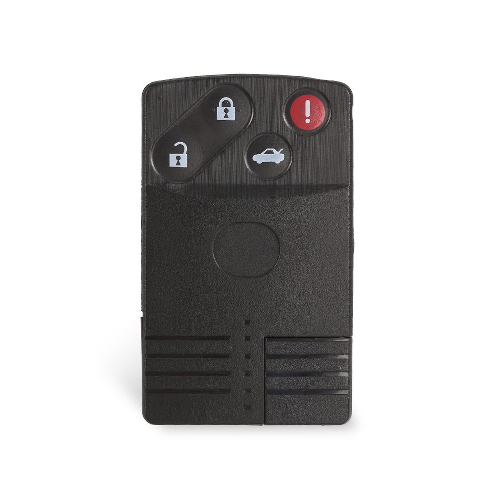 Coque de clé télécommande intelligente, à lame non découpée, pour Mazda 5 6 2/4 CX-7, prémium Miata 8 RX8 MX5 M8, CX-9: Red 4 Buttons