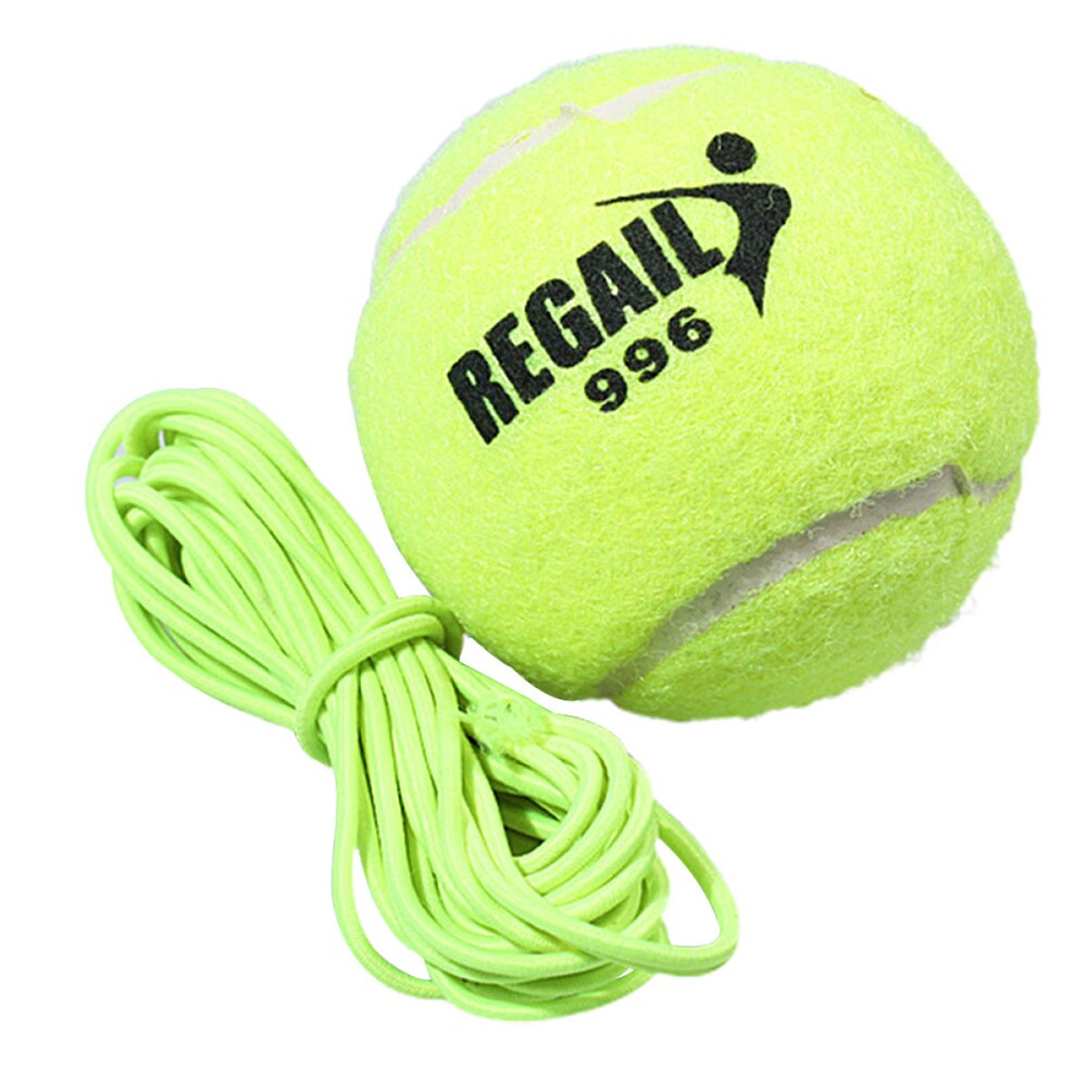 Tennis treningsenhet rebound ball tennisball med elastisk tau for barn voksen nybegynner treningsutstyr: Default Title