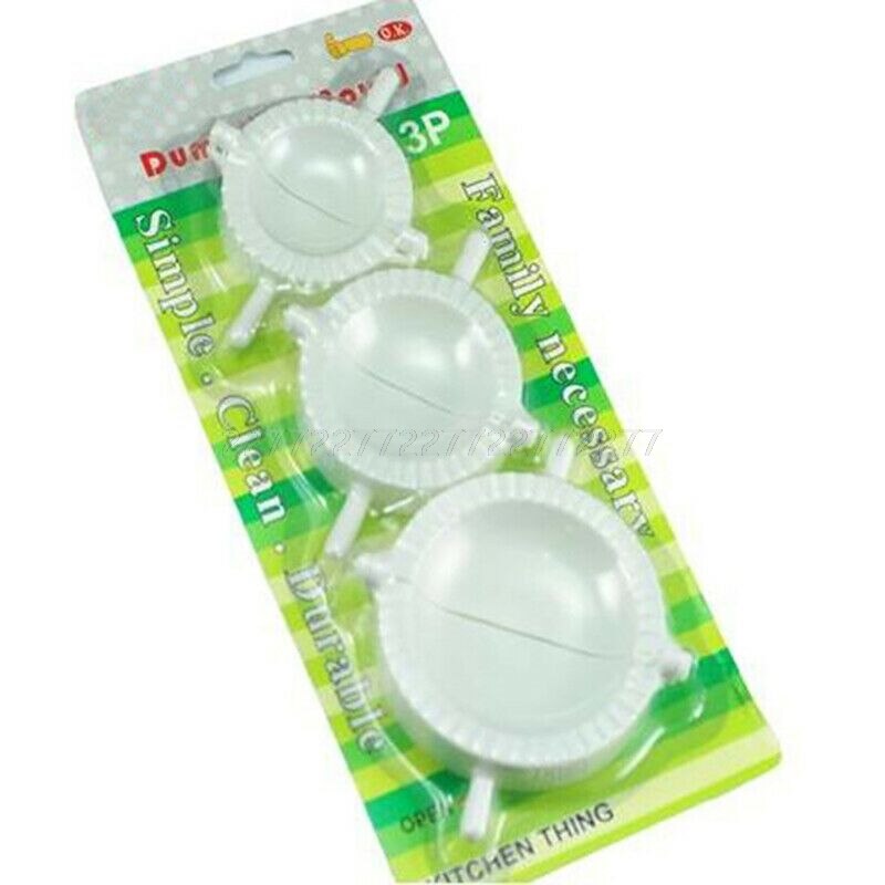 3Pcs Dumpling Maker Mould Dough Press Meat Pie Pastry Mold J02 20