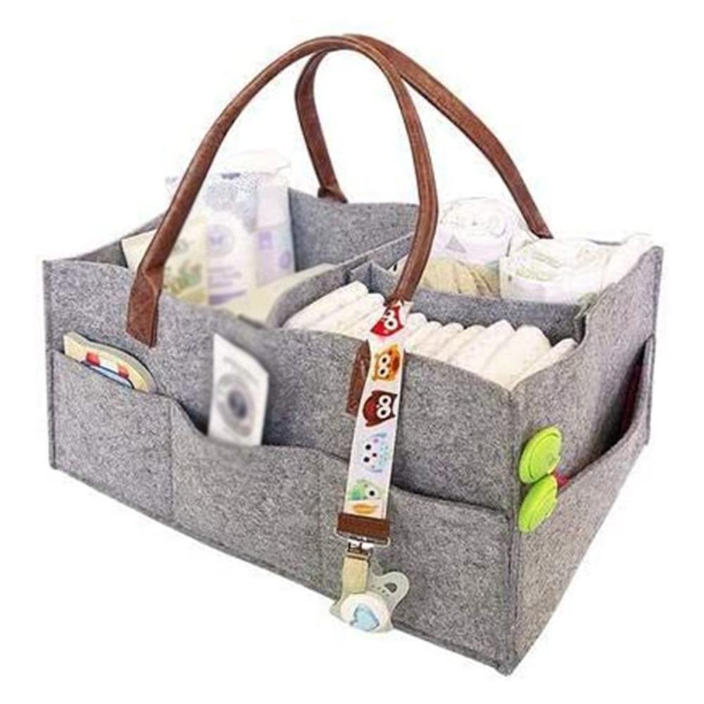 Baby Windel Caddie Tragbare Organizer Tasche Faltbare Fühlte Fächer Halfter Für Ändern Tisch Und Auto Kindergarten Wesentliche murmeln